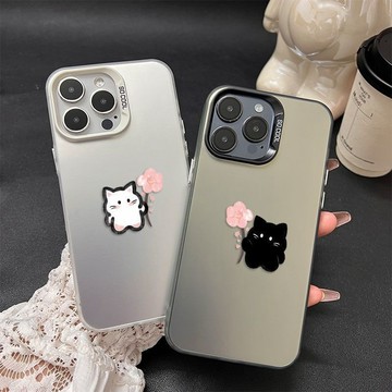 隔日到貨 iphone手機殼/貓咪情侶/適用於蘋果17promax 16Pro 15plus 14 13 12 11防摔