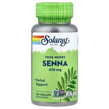 Solaray, 番瀉，470 毫克，100 粒素食膠囊