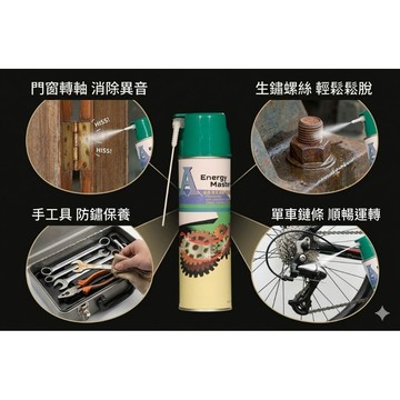 EnergyMaster  gogoro 重機 自行車濕式鍊條油: 滲透清潔潤滑防銹排濕劑  550ml