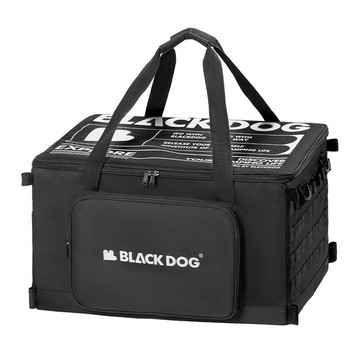 Blackdog 黑狗 集野CW戰術收納包 露營裝備收納箱 可折疊收納箱 51L  黑色  1個  3層
