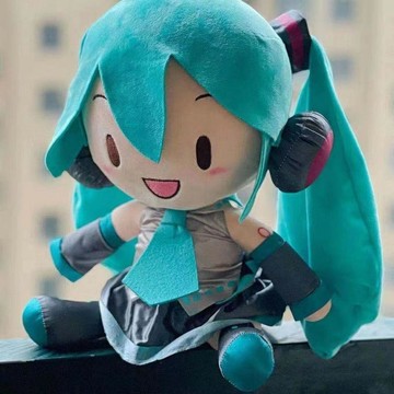 ✨臺灣出貨✨爆款音音二次元玩偶爆款同款周邊抱枕雪fufu公仔生日禮物擺件 初音未來玩偶 生日禮物 交換禮物