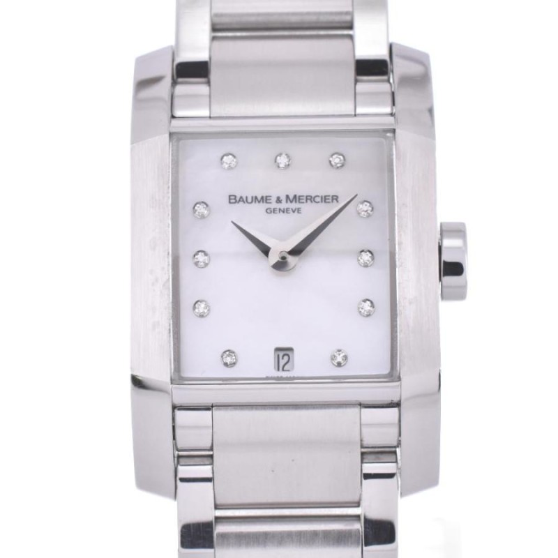 △ ボーム＆メルシェ Baume & Mercier M0A08573 ディアマント 11Pダイヤ クォーツ レディース 良品 内箱付き  I#122499 | LINEブランドカタログ