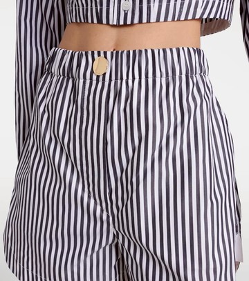 Sportmax Muscari striped cotton shorts