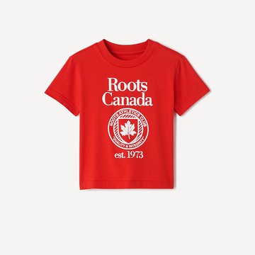 Roots 小童-NORTHERN ATHLETICS 短袖上衣 (亮紅色)