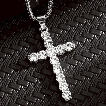 情人節 隔日到貨 訂情 十字架 莫桑鑽 1克拉 八心八箭 完美切工 S925銀 項鏈 項鍊 N243