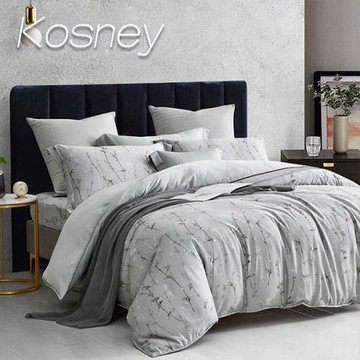 KOSNEY   浪漫花都 頂級雙人60支100%天絲™品牌萊賽爾纖維精梳純棉兩用被床包組