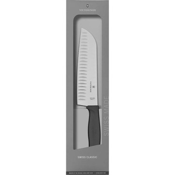 【Victorinox 瑞士維氏】WOOD 三德刀-楓木柄 (6.8520.17G)【墊腳石】