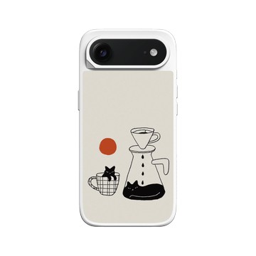 iPhone Air SolidX 白 - ilovedoodle (Lim Heng Swee) - Coffee Cat: 慢滴醇香