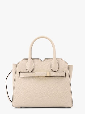 Leather handbag with frontal walker and strap - VALEXTRA - gender_Woman