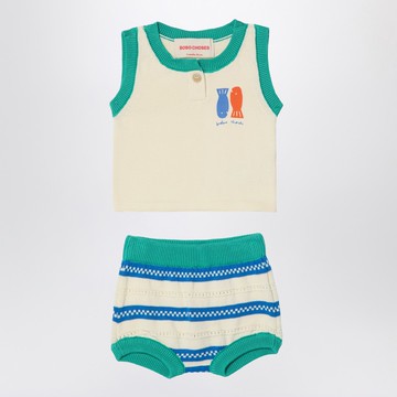 Color-block denim jacket