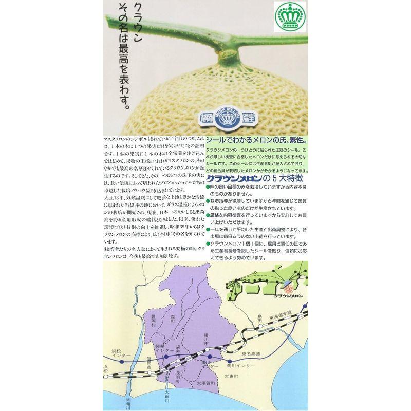 静岡県産 クラウンメロン マスクメロン 静岡メロン A 大6玉