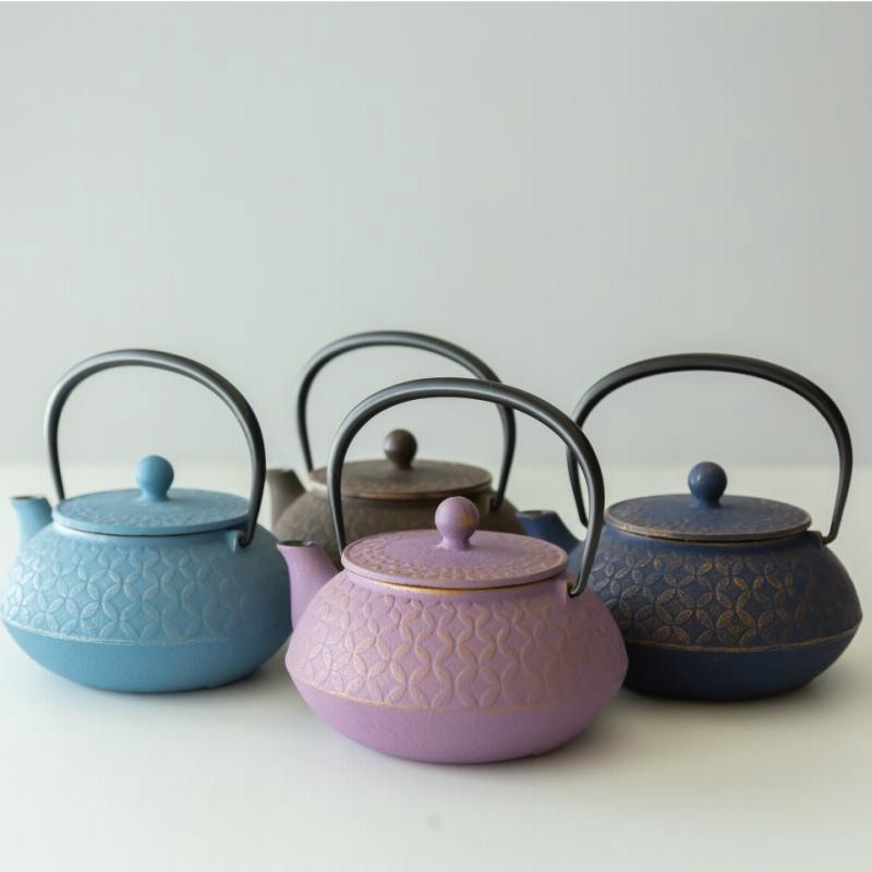 南部鉄器 岩鋳 急須 カラーポット アンシャンテ カモミール