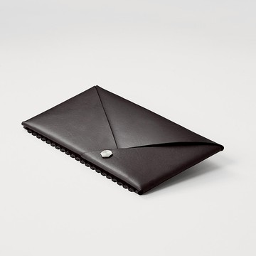 巧摺長夾 黑色_植鞣皮革卡片夾/零錢包【完成品】