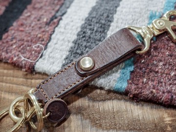 Key Chain 皮革鑰匙圈- 深咖