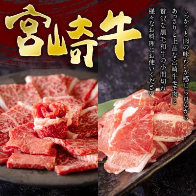 ふるさと納税 美郷町 宮崎牛 モモ焼肉宮崎県産和牛小間切れ 合計500g(美郷町)