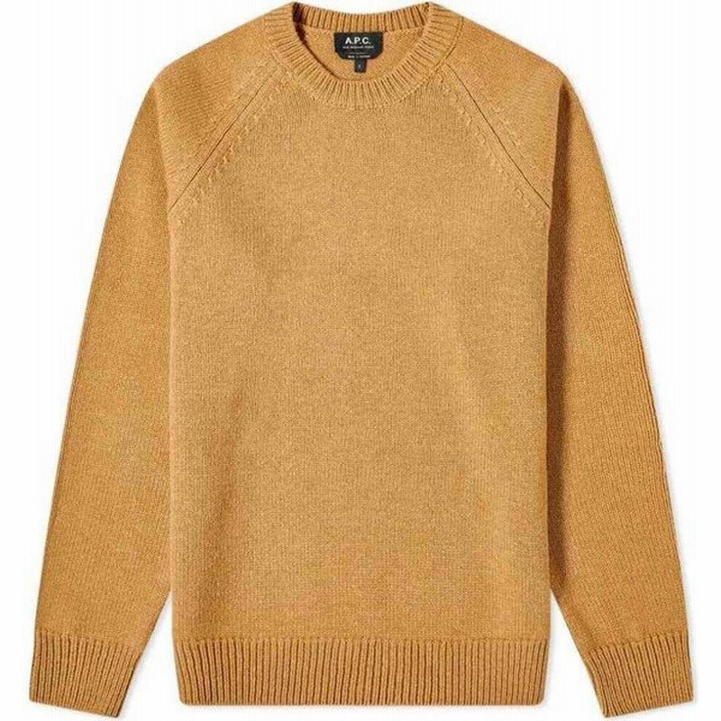 アーペーセー A P C メンズ ニット セーター トップス Pablo Lambswool Crew Knit Camel 通販 Lineポイント最大get Lineショッピング