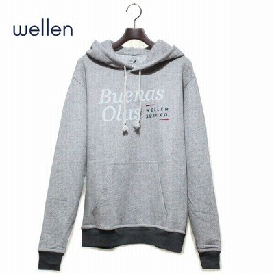 パーカー メンズ グレー 長袖 プルオーバーパーカー サーフブランド サーファー 人気 ブランド サーフ Wellen Surf ウェレンサーフ 通販 Lineポイント最大get Lineショッピング