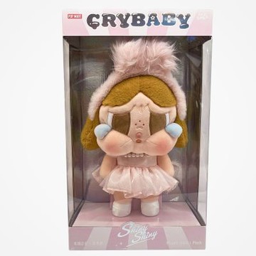 Pop Mart  泡泡瑪特CRYBABY SHINY SHINY系列限量收藏版毛絨公仔玩偶(粉色/黑色)(兩款任選均一價)