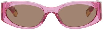 JACQUEMUS SSENSE 独家发售粉色 Les Lunettes Ovalo 太阳镜