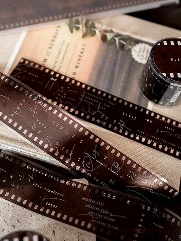 原創亮面pet膠帶 復古菲林film底片膠卷