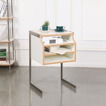 免運 附發票 功放櫃 櫃子 置物架 收納櫃 創意收納柜韓國ins網紅床頭柜儲物收納ins博主同款唱片機客廳邊幾【yyz0663】