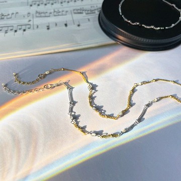 Found.Myth 阿波羅的樂章手鍊 天然珍珠 14kgf 925純銀 手工製