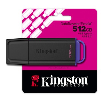【Kingston】DataTraveler Exodia DTXG2 512G USB 3.2 Gen1 隨身碟 保護蓋 隨身碟