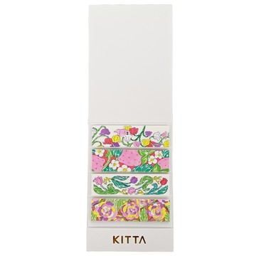 KING JIM 隨身攜帶和紙膠帶 北澤平祐設計款 KIT064 植物 4張入  1本