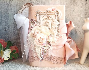 花園馬匹雜誌 手工製作 鄉村玫瑰筆記本 女性日記