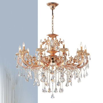 鋁合金一級棒水晶珠吊燈 F66-06-70611