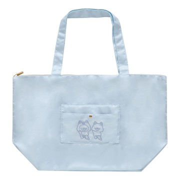 San-X 拉拉熊 懶懶熊 茶小熊與小狼系列 可收納行李袋 手提袋 小藍狼 XS86924