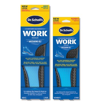 DR.SCHOLL'S 久站工作舒緩按摩凝膠鞋墊 (男/女用 任選)