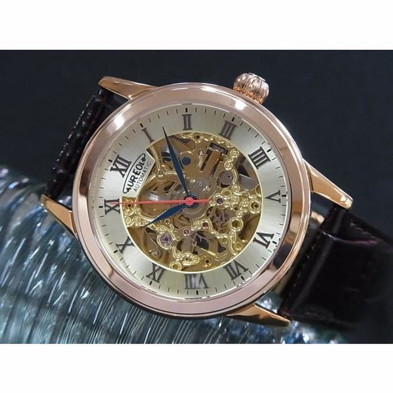 AUREOLE スケルトン腕時計 自動巻き AUTOMATIC SW-595M AUREOLE スケルトン腕時計 自動巻き AUTOMATIC SW-595M
