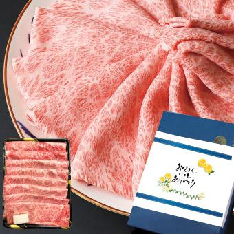 お歳暮 2023 早割 和牛 牛肉 肉 すき焼き 401円offクーポン発行中 A5等級 黒毛和牛 霜降り肩ローススライス クラシタ シート巻き 500g しゃぶしゃぶ