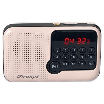 Dennys 丹尼斯 SD USB MP3迷你喇叭  粉色