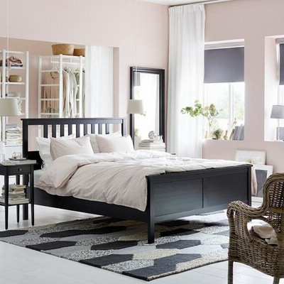 ◆IKEA◆HEMNES ヘムネス　ベッドサイドテーブル　ブラックブラウン　美品 HEMNES ヘムネス ベッドサイドテーブル, ブラックブラウン