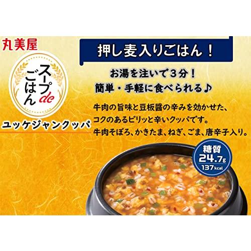 丸美屋 スープdeごはん ユッケジャンクッパ 69.8g*6個