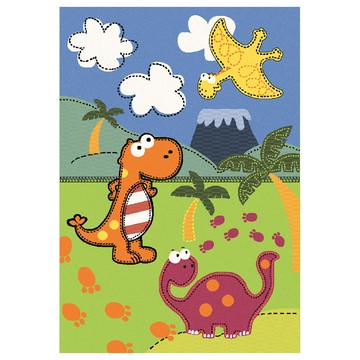 恐龍樂園地毯 117x170cm