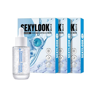 【SEXYLOOK 西西露】積雪草晶球外泌體修護精華35ml+積雪草外泌體保濕面膜(4片/盒) X3盒