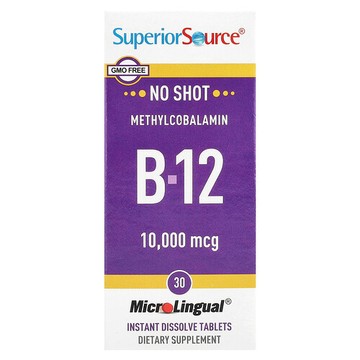Superior Source, 甲鈷胺 B-12，10,000 微克，30 片 Microlingual® 速溶片