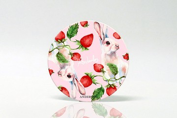 ANDERLOS 安德羅斯/印花/手繪/梅你不行/兔子/草莓/吸水杯墊