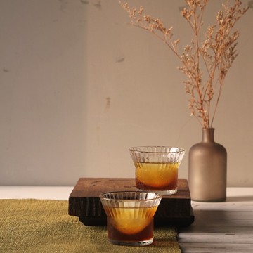 晶透玻璃杯身給於視覺享受丨Driver 盛杯-210ml (二入組)