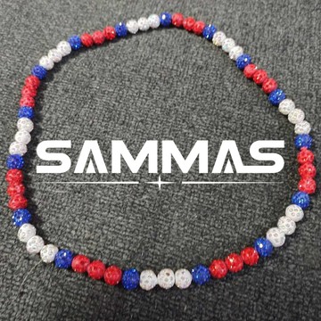 SAMMAS 歐美項錬 嘻哈風項鍊 彩色鑽球男士項鍊棒球 項鏈 女生競技棒球隊項飾 男生項鍊 嘻哈項鍊 個性項鍊 項鏈男