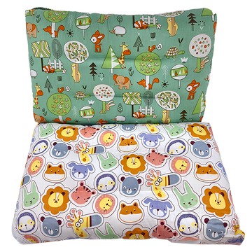 100%純棉可水洗兒童枕頭 荳荳枕 2入組  43 x 28cm  動物世界 + 童話森林