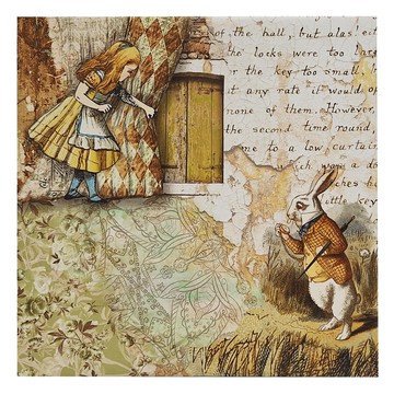 24mama 掛畫 單聯式 無框畫  50 x 50cm  夢遊仙境