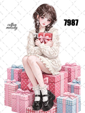 原創貼紙 no.7987 人物貼紙 原創貼紙 人物貼紙 女孩貼紙 原創人物貼紙