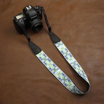 cam-in 相機背帶繡花單反復古文藝掛脖可調微單斜挎掛繩數碼肩帶