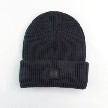 Under Armour 1373092001 毛帽 Halftime 羅紋毛帽 保暖 黑【iSport愛運動】