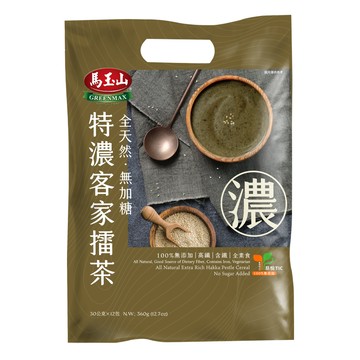 [家速配]馬玉山全天然無加糖特濃客家擂茶30gX12