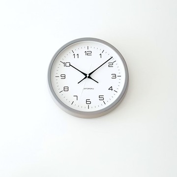 KATOMOKU muku clock 11 灰色的 (km-94GR)  掛鐘 日本製造